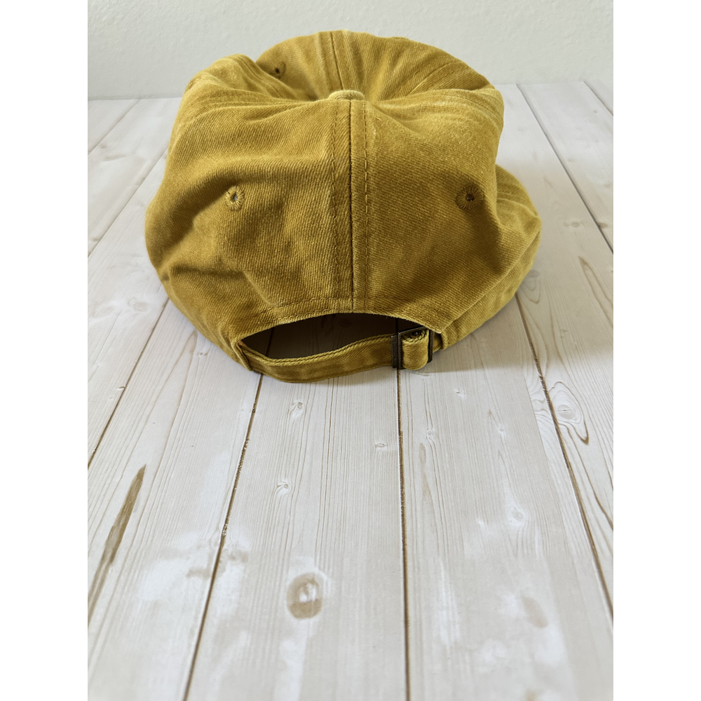 Washed Cotton Dad Hat – Mustard - Back