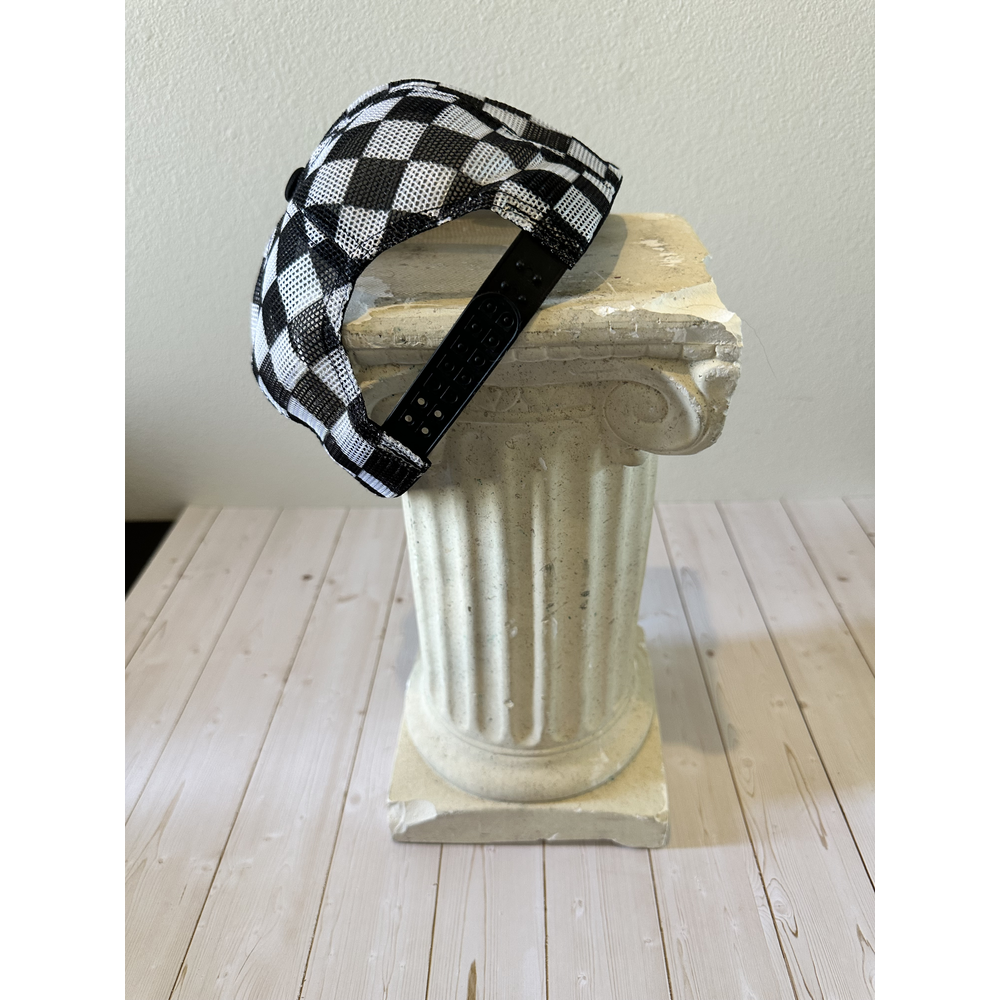 Stitchback Trucker – Buffalo Check Sides / Black Front - Back