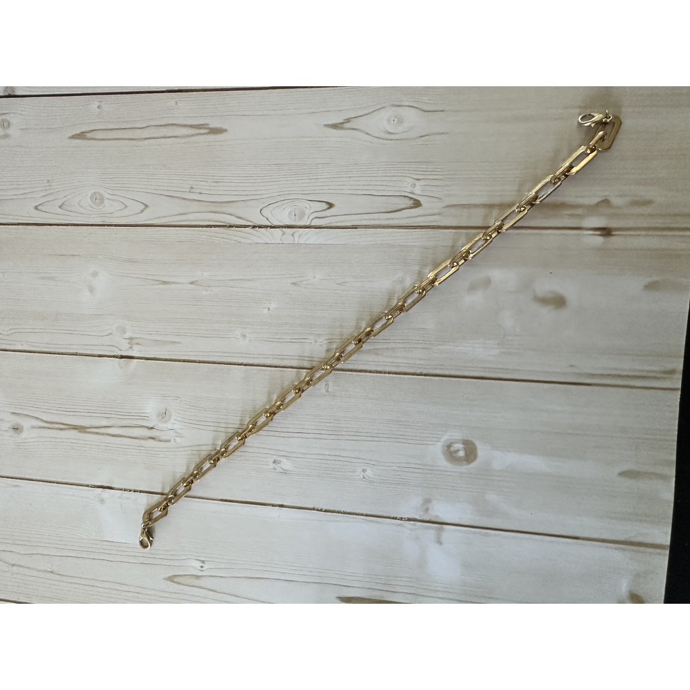 Gold Paperclip Hat Chain