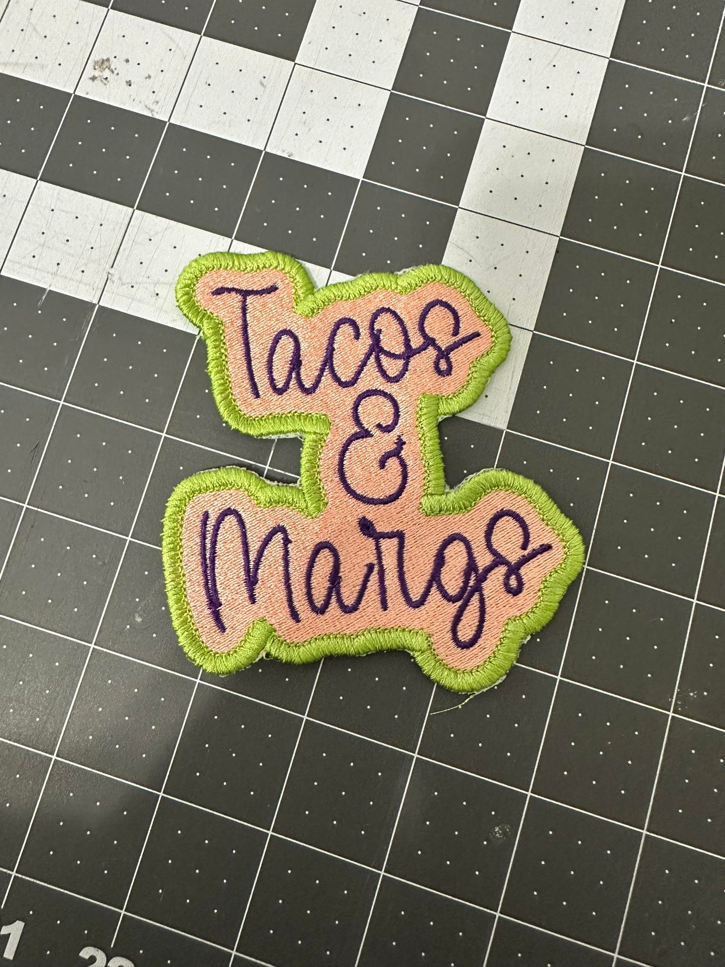 Tacos & Margs Patch – Happy Hour in Thread Form