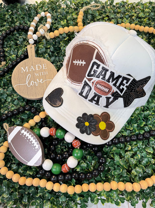 “Game Day Football Patch Hat – Playmaker Edition”