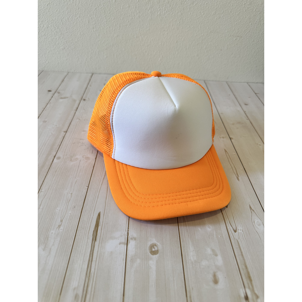 Stitchback Trucker – Orange/White - Front