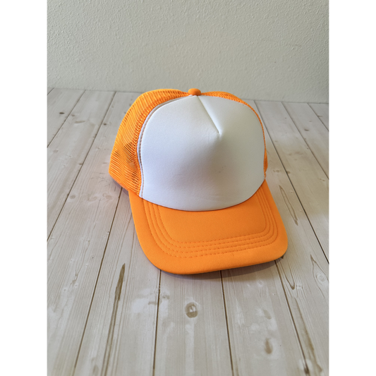 Stitchback Trucker – Orange/White - Front
