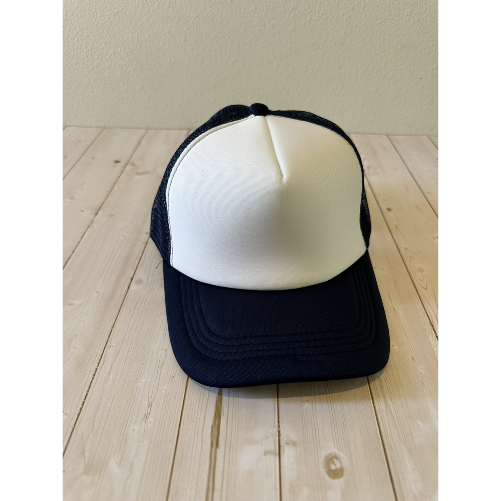 Stitchback Trucker – Navy/White - Front
