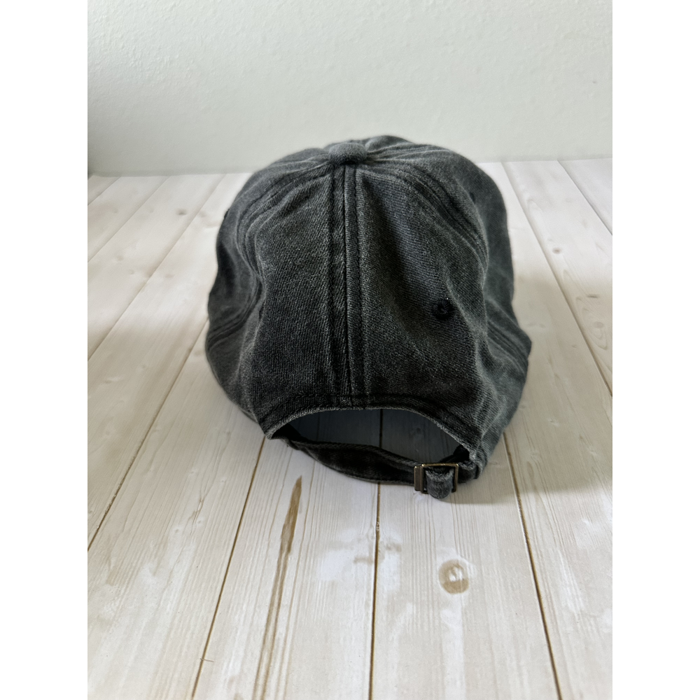 Washed Cotton Dad Hat – Washed Black - Back