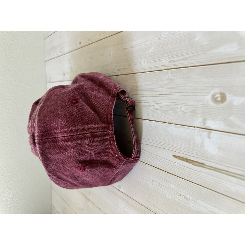 Maroon Vintage Dad Hat-blank