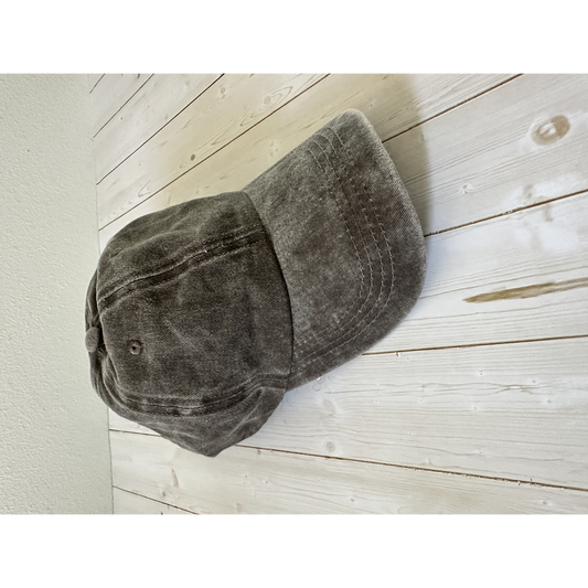 Gray Vintage Dad Hat-blank