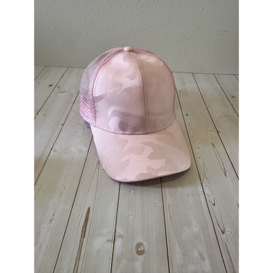 Stitchback Trucker – Pink Camo - Front