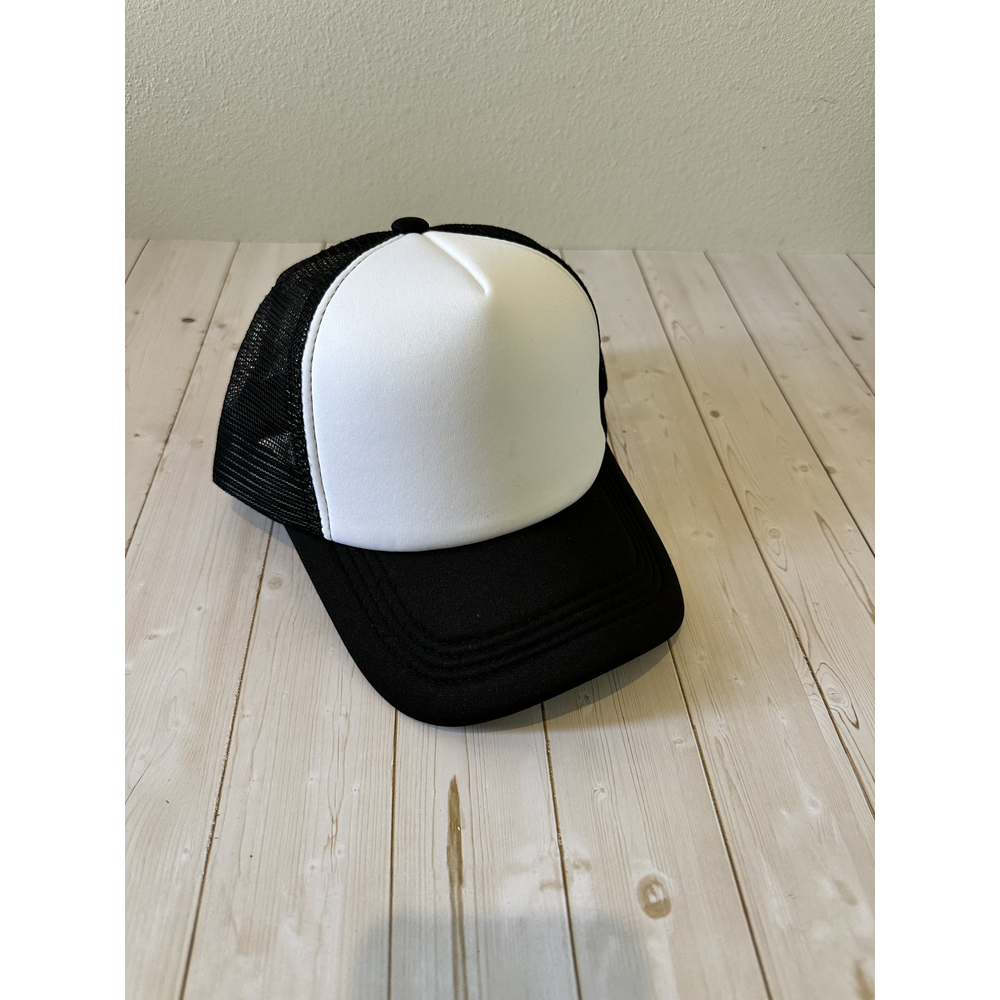 Stitchback Trucker – Black/White - Front