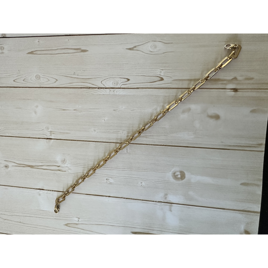 Gold Paperclip Hat Chain