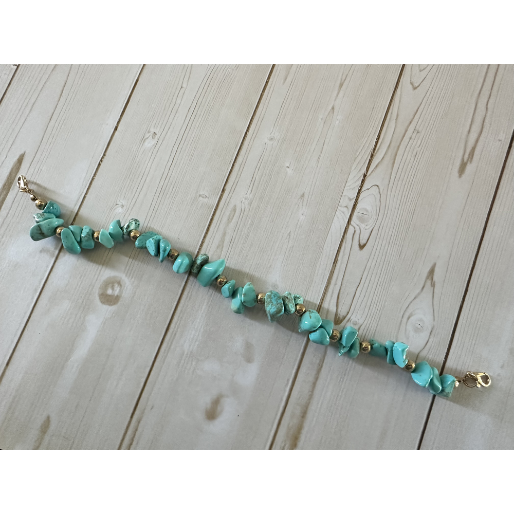 Turquoise Nugget Hat Chain