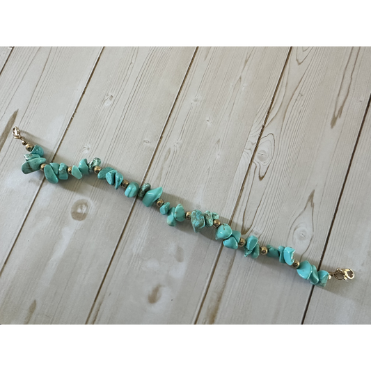 Turquoise Nugget Hat Chain