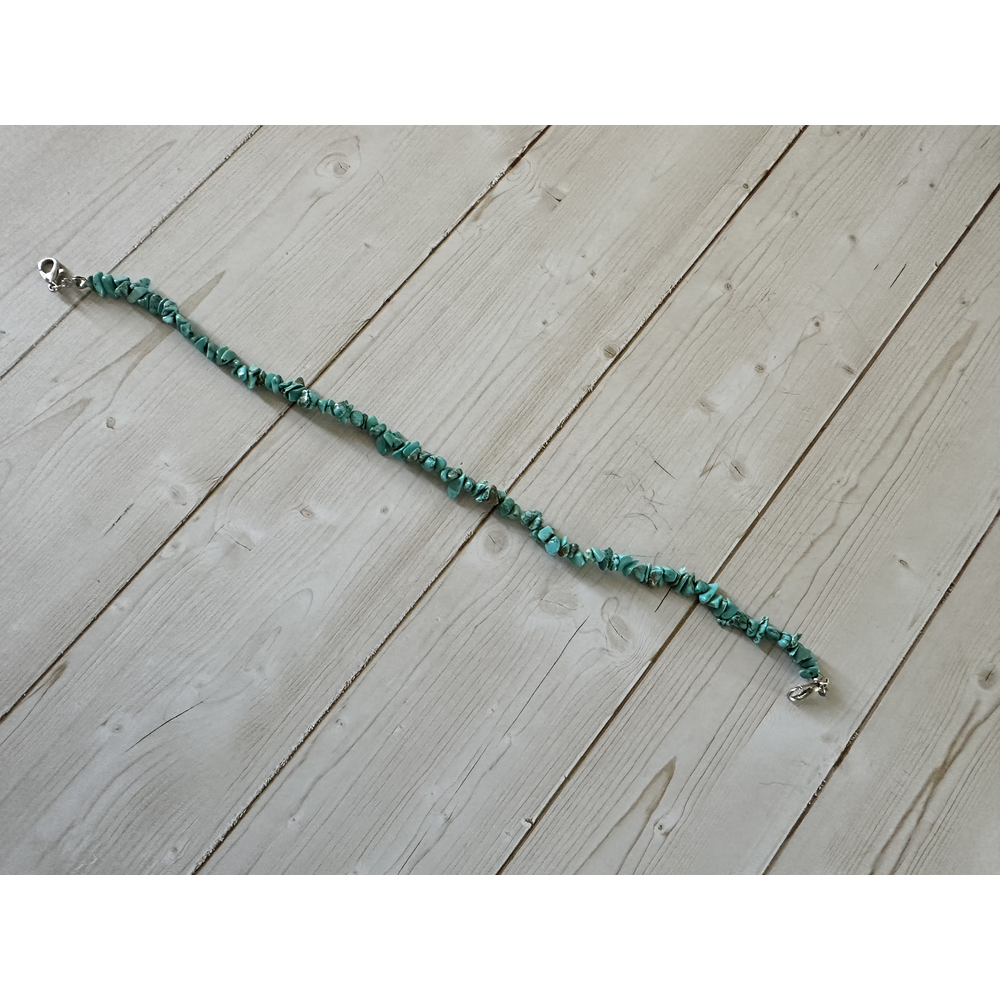 Slim Turquoise Chip Hat Chain