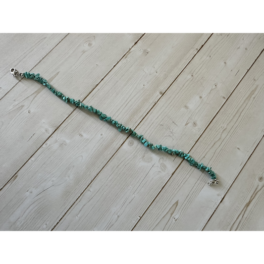 Slim Turquoise Chip Hat Chain