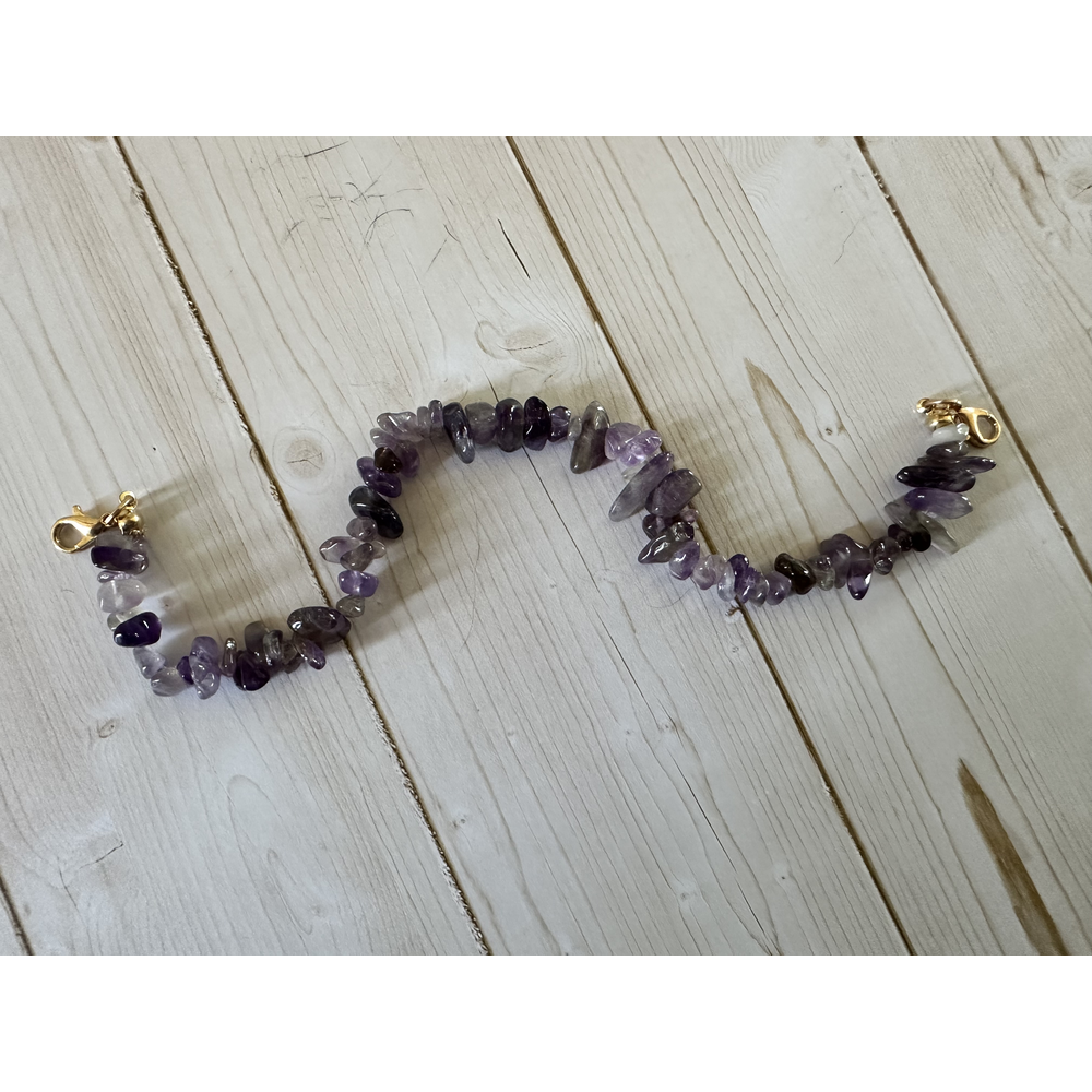 Amethyst Chip Hat Chain