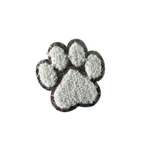 Fuzzy Paw Print Patch