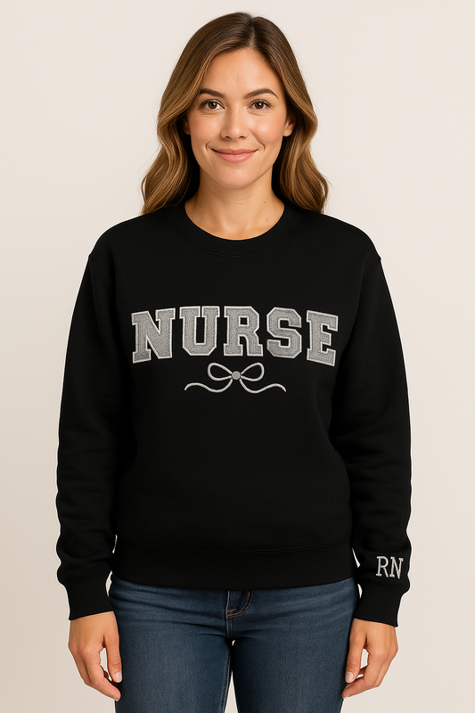 RN Crewneck – Stitched Strong for the Ones Who Care